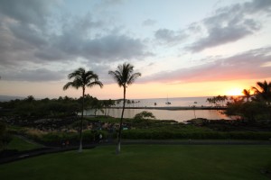 A view from our hotel room on A-Bay, Hawaii
